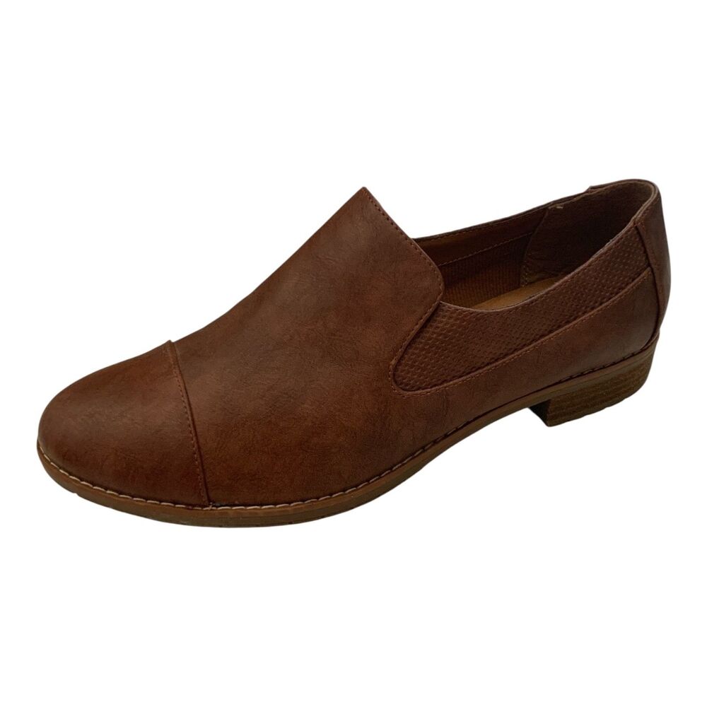 Eurosoft by Softt Women's Loafers Size 11 M Brown Classic Comfort Slip On Flats